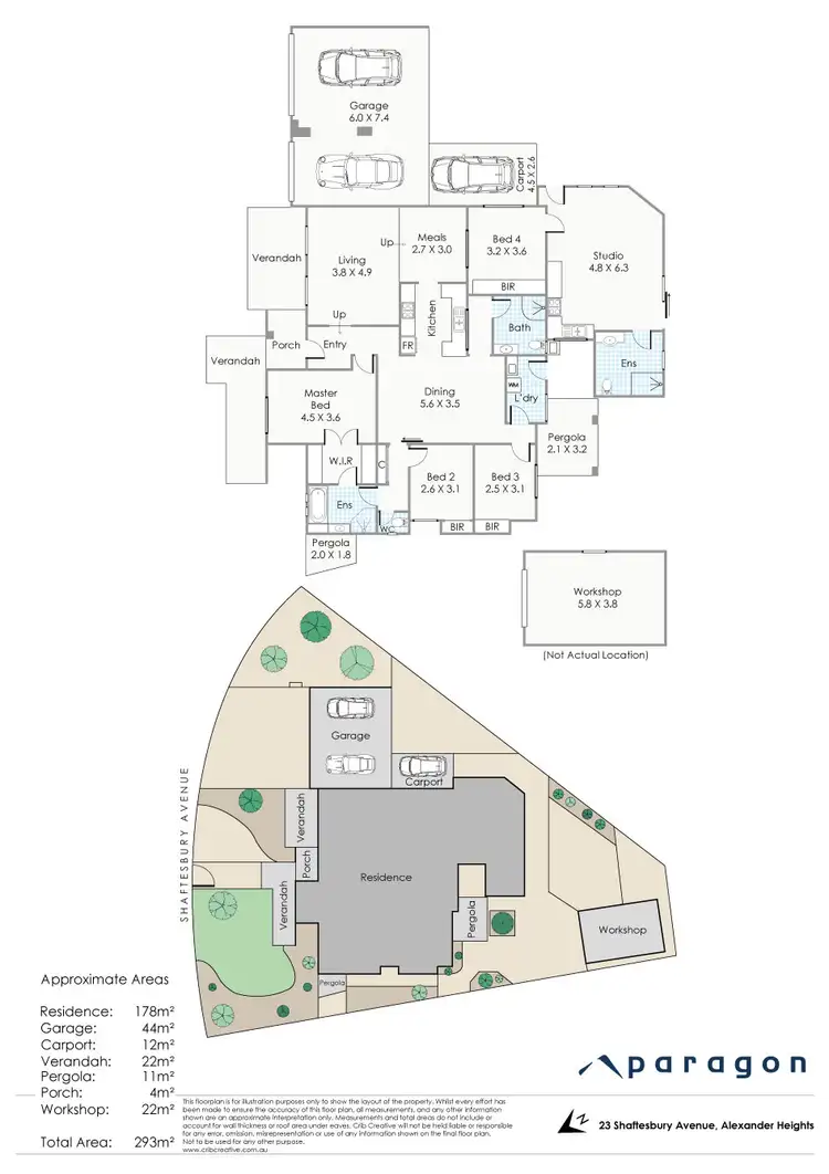 Floorplan of Homely house listing, 23 Shaftesbury Avenue, Alexander Heights WA 6064