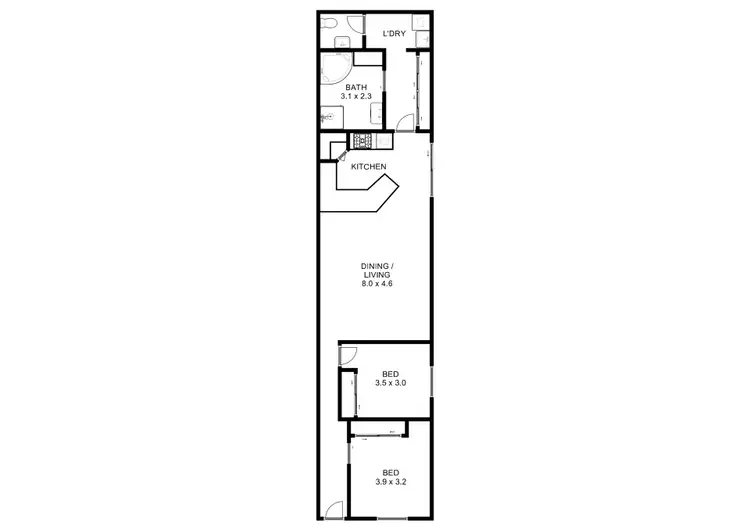 Floorplan of Homely unit listing, 12C Carrier Street, Benalla VIC 3672