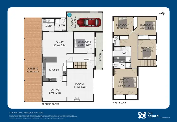 Floorplan of Homely house listing, 12 Spurs Drive, Wellington Point QLD 4160