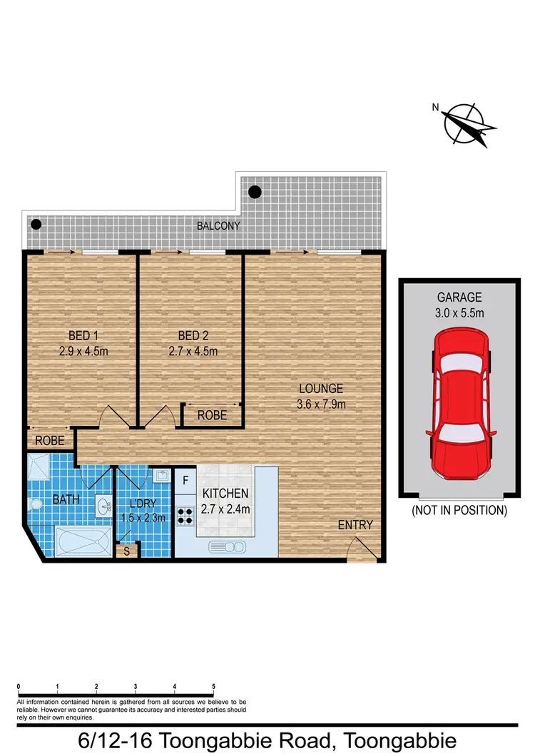 Floorplan of Homely unit listing, 6/12-16 TOONGABBIE ROAD, Toongabbie NSW 2146