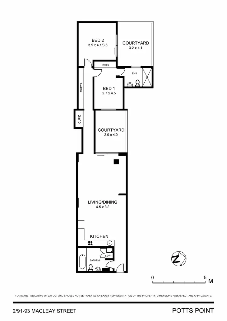 Floorplan of Homely apartment listing, 2/91-93 Macleay Street, Potts Point NSW 2011