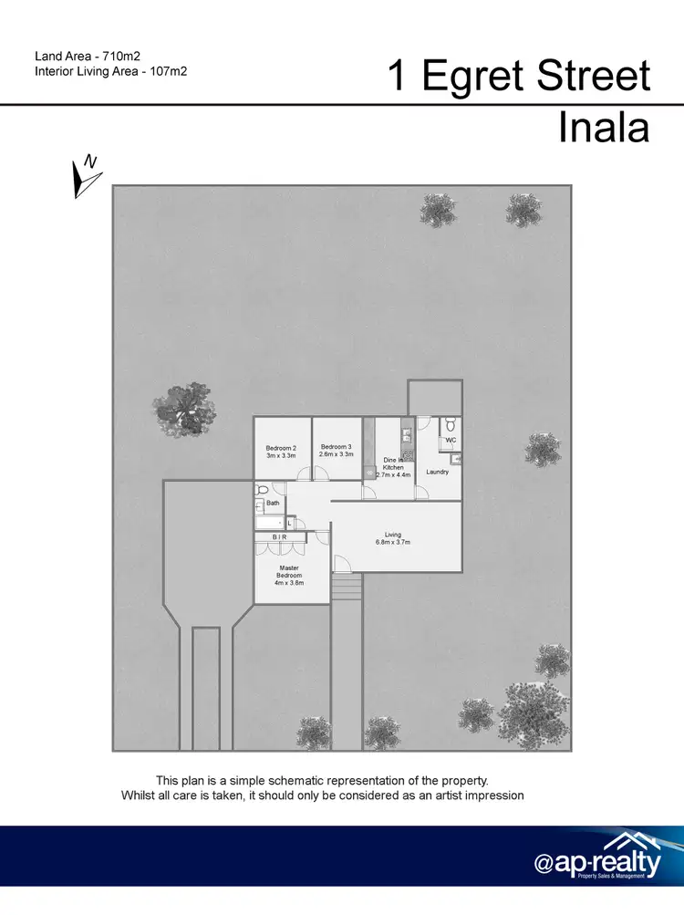 Floorplan of Homely house listing, 1 Egret Street, Inala QLD 4077