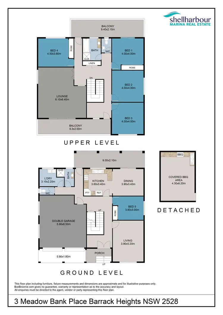 Floorplan of Homely house listing, 3 Meadow Bank Place, Barrack Heights NSW 2528