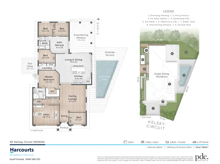 Floorplan of Homely house listing, 40 Kelsey Circuit, Nerang QLD 4211