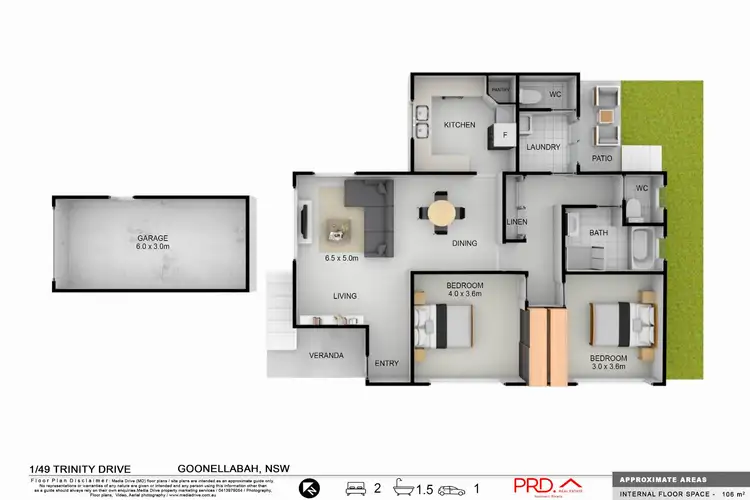 Floorplan of Homely house listing, 1/49 Trinity Drive, Goonellabah NSW 2480