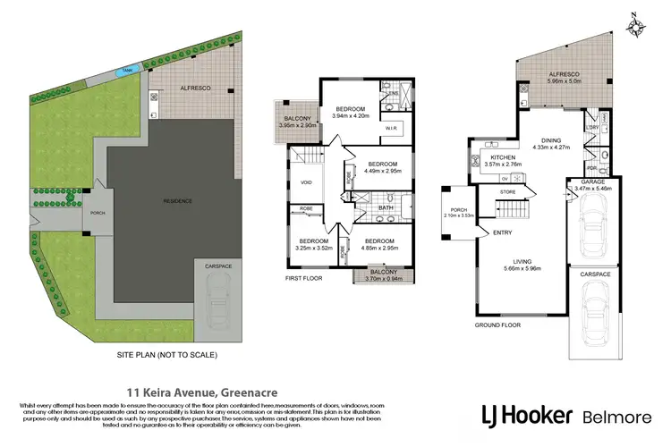 Floorplan of Homely semi-detached listing, 11 Keira Avenue, Greenacre NSW 2190