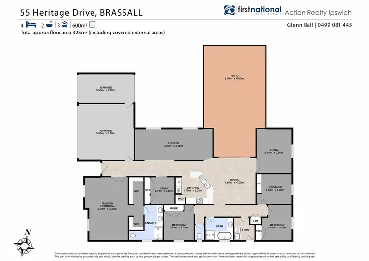 Floorplan of Homely house listing, 55 Heritage Drive, Brassall QLD 4305