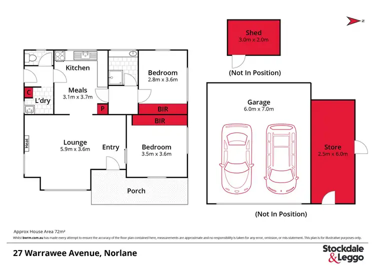 Floorplan of Homely house listing, 27 Warrawee Avenue, Norlane VIC 3214
