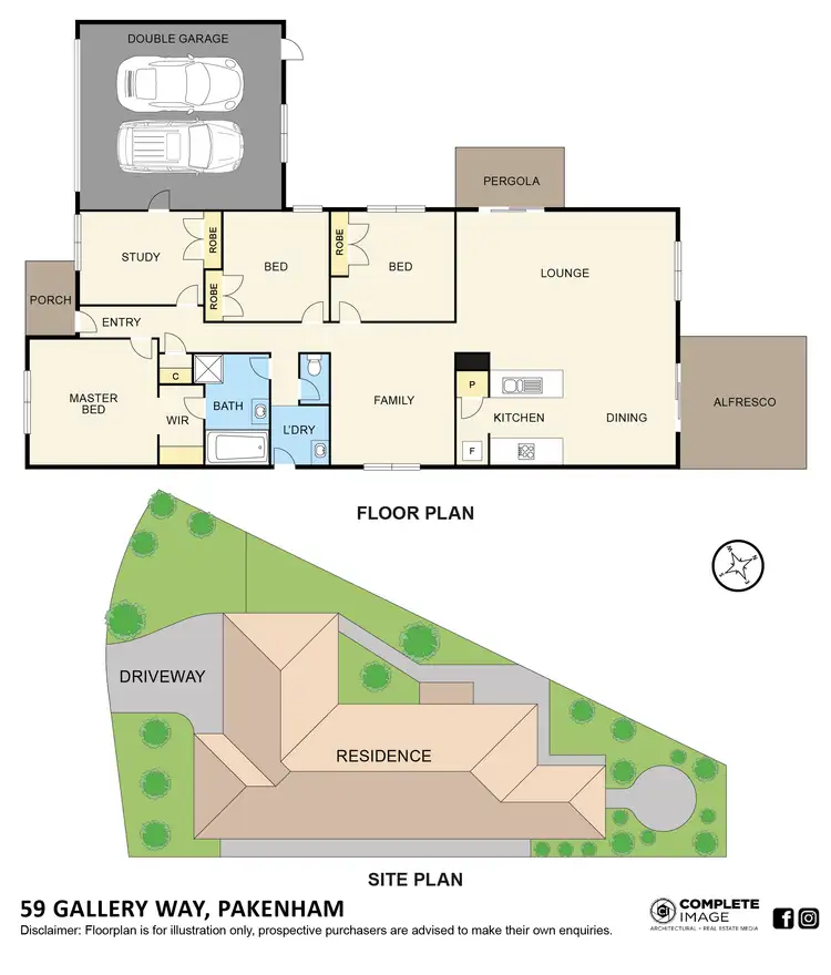 Floorplan of Homely house listing, 59 Gallery Way, Pakenham VIC 3810