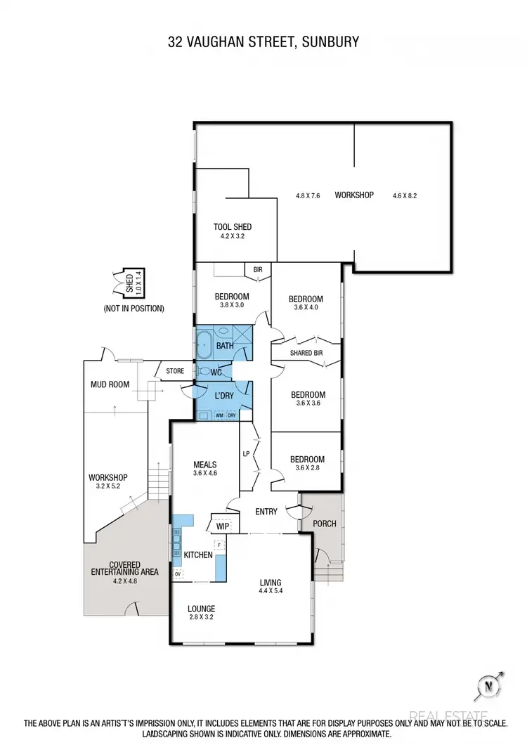Floorplan of Homely house listing, 32 Vaughan Street, Sunbury VIC 3429