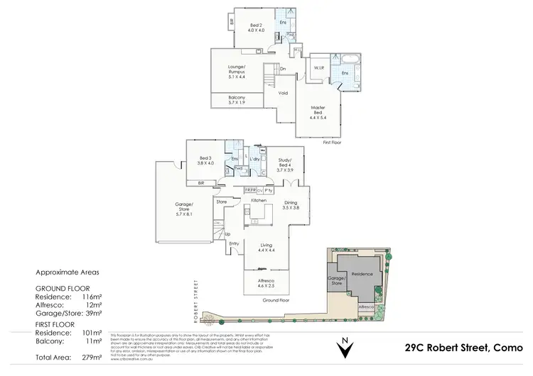 Floorplan of Homely house listing, 29C Robert Street, Como WA 6152
