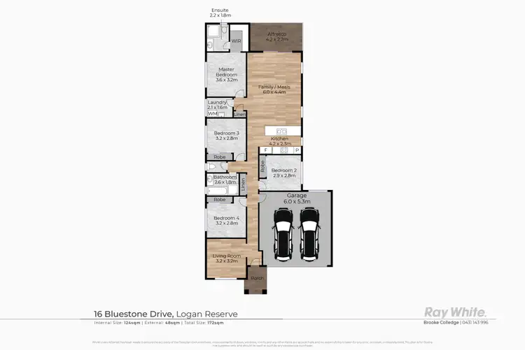 Floorplan of Homely house listing, 16 Bluestone Drive, Logan Reserve QLD 4133