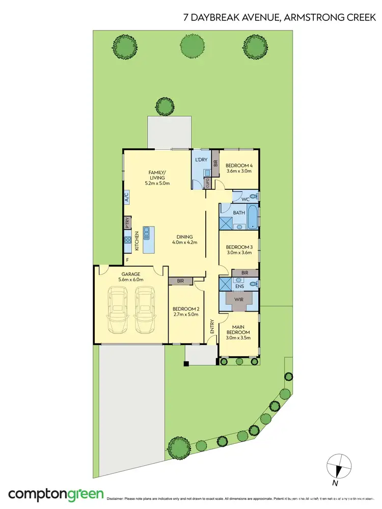 Floorplan of Homely house listing, 7 Daybreak Avenue, Armstrong Creek VIC 3217