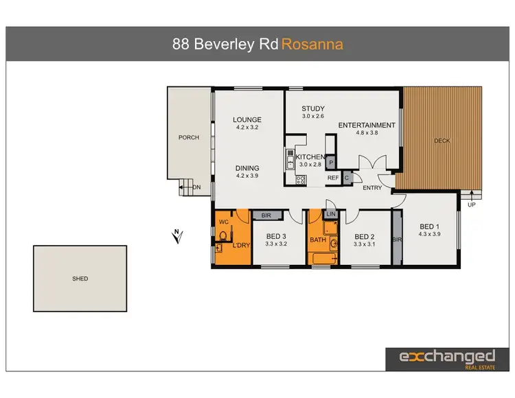 Floorplan of Homely house listing, 88 Beverley Road, Rosanna VIC 3084