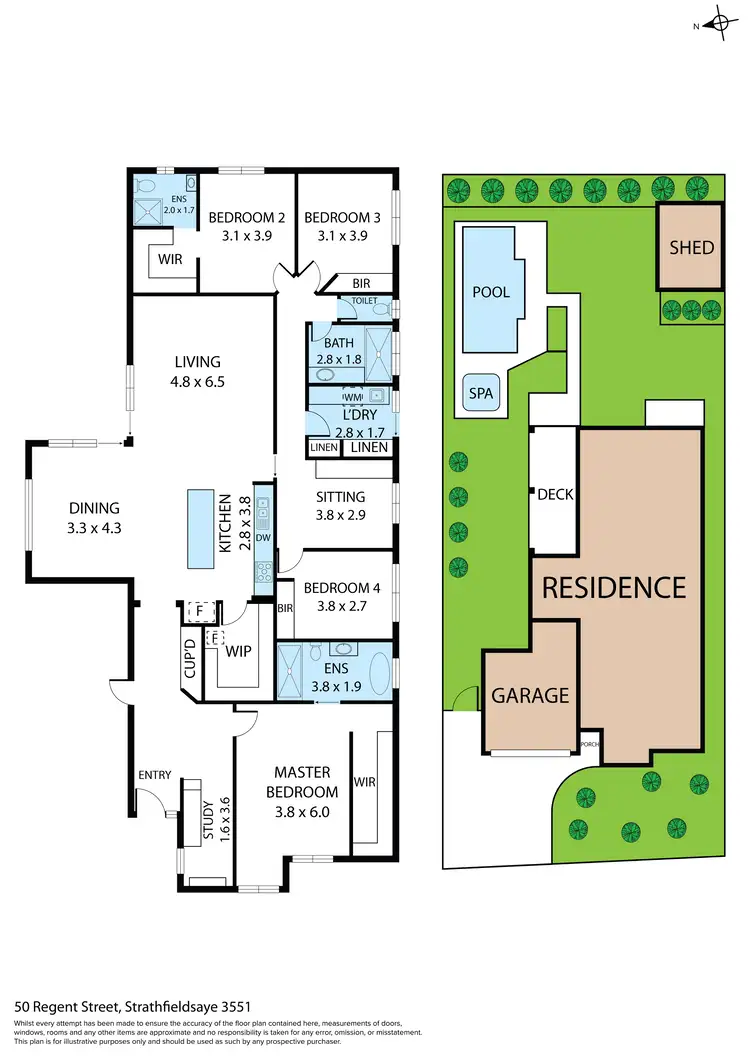 Floorplan of Homely house listing, 50 Regent Street, Strathfieldsaye VIC 3551