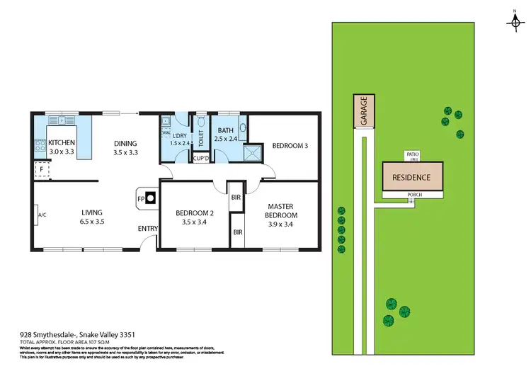 Floorplan of Homely house listing, 928 Smythesdale-Snake Valley Road, Snake Valley VIC 3351