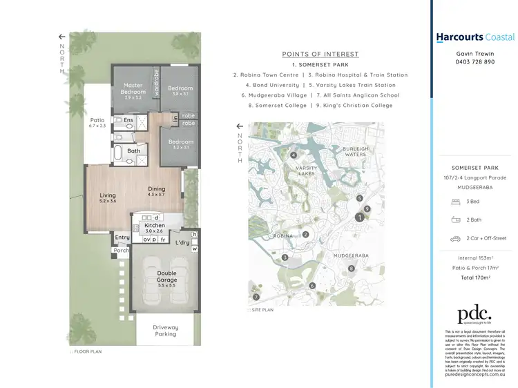 Floorplan of Homely unit listing, 107/2-4 Langport Parade, Mudgeeraba QLD 4213