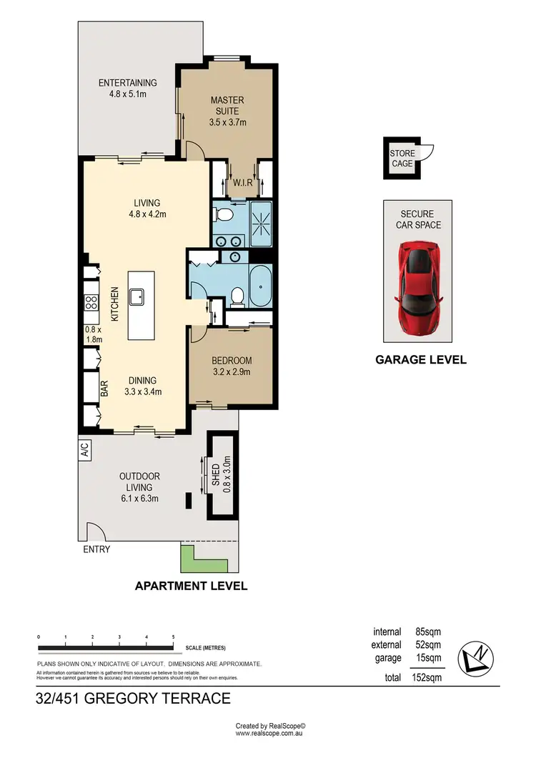 Floorplan of Homely apartment listing, 32/451 Gregory Terrace, Spring Hill QLD 4000