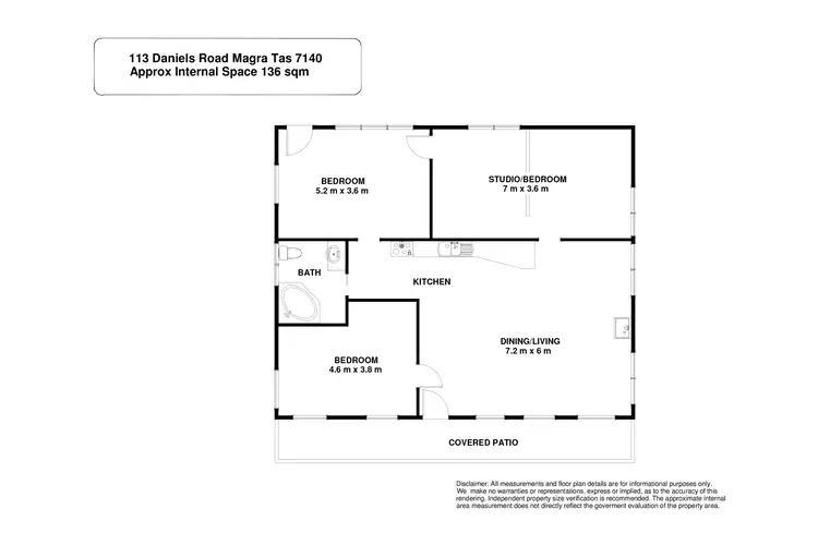 Floorplan of Homely house listing, 113 Daniels Road, Magra TAS 7140
