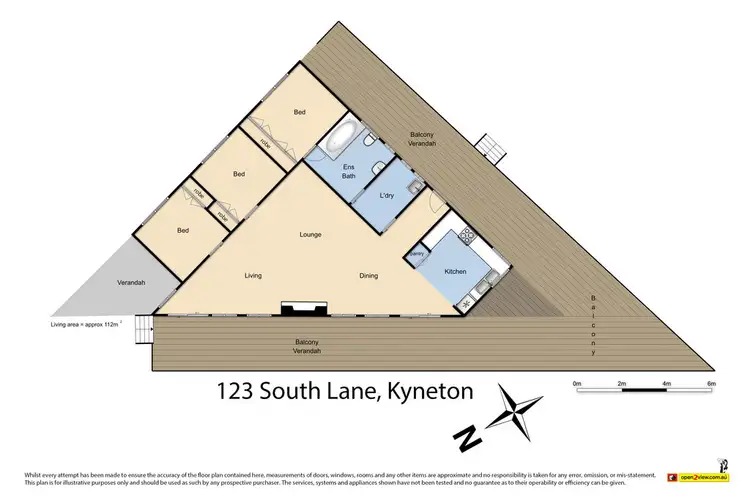 Floorplan of Homely house listing, 123 South Lane, Kyneton VIC 3444
