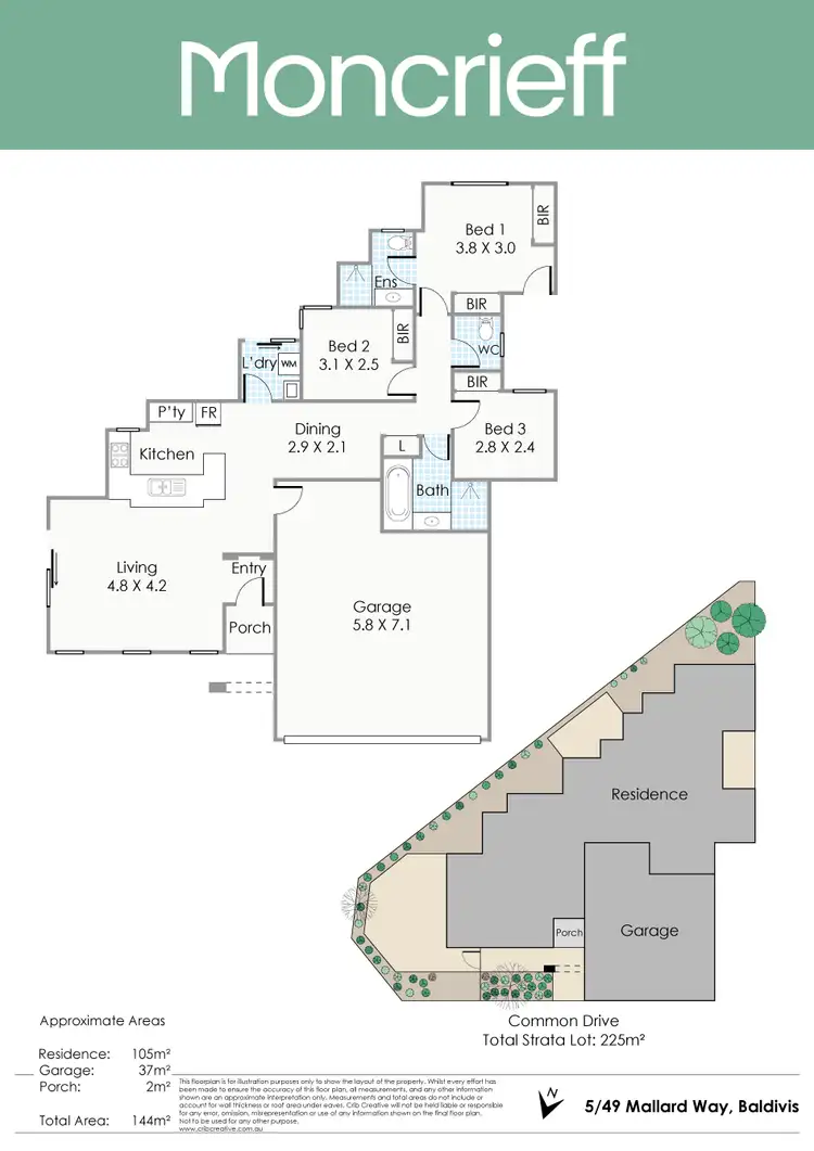 Floorplan of Homely villa listing, 5/49 Mallard Way, Baldivis WA 6171