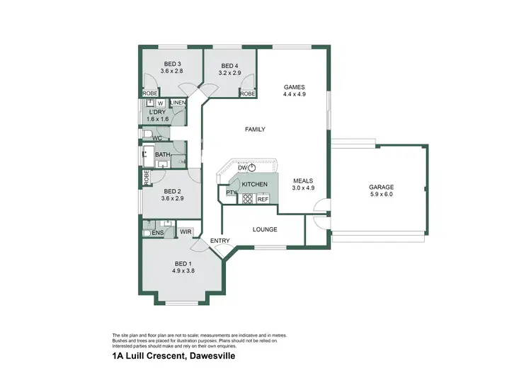 Floorplan of Homely house listing, 1a Luill Crescent, Dawesville WA 6211