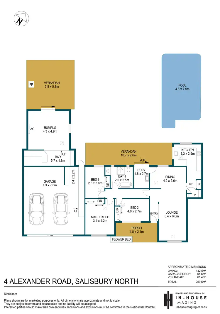 Floorplan of Homely house listing, 4 Alexander Road, Salisbury North SA 5108
