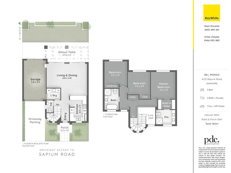 Floorplan of Homely townhouse listing, 4/21 Sapium Road, Ashmore QLD 4214