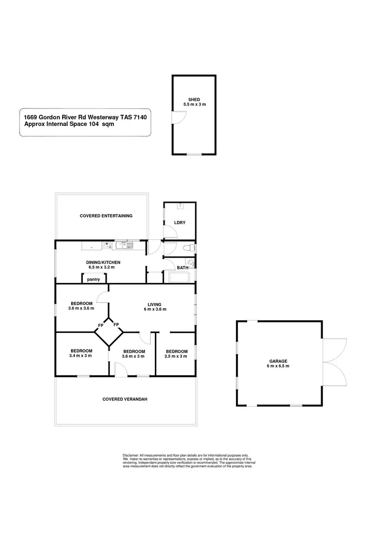 Floorplan of Homely house listing, 1669 Gordon River Road, Westerway TAS 7140