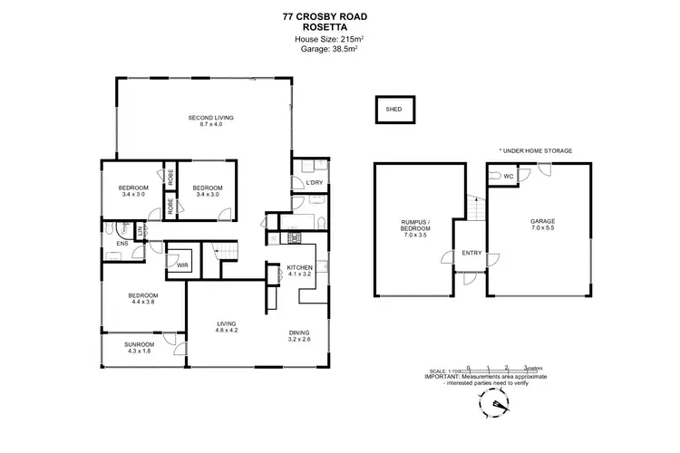 Floorplan of Homely house listing, 77 Crosby Road, Rosetta TAS 7010