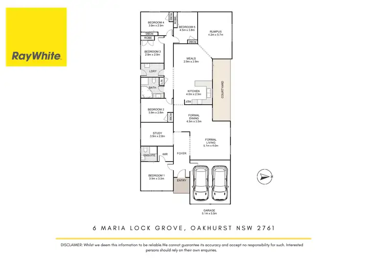 Floorplan of Homely house listing, 6 Maria lock Grove, Oakhurst NSW 2761