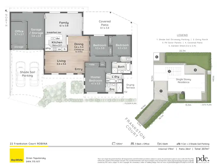 Floorplan of Homely house listing, 22 Frankston Court, Robina QLD 4226
