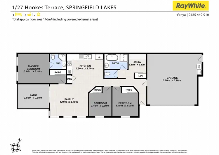 Floorplan of Homely house listing, 1/27 Hookes Terrace, Springfield Lakes QLD 4300