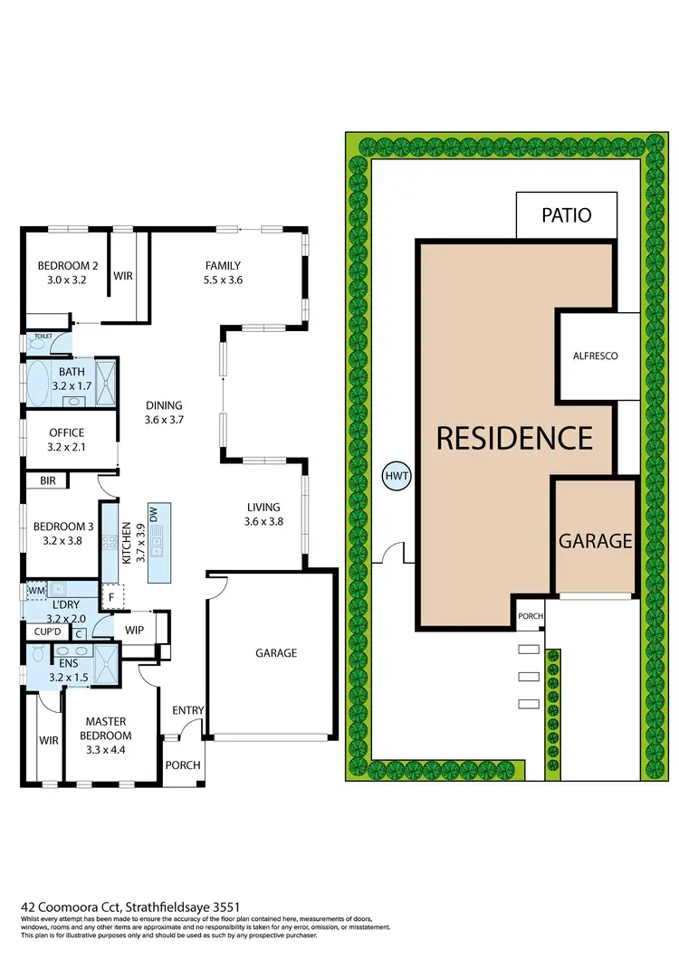 Floorplan of Homely house listing, 42 Coomoora Circuit, Strathfieldsaye VIC 3551