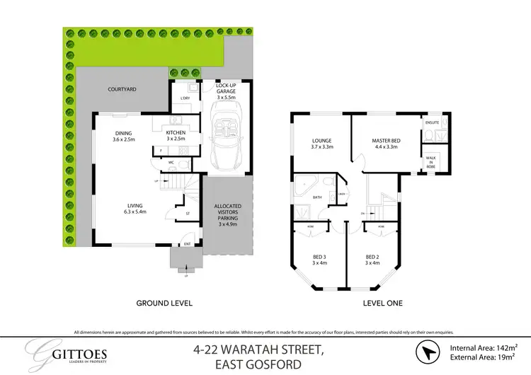Floorplan of Homely townhouse listing, 4/22 Waratah Street, East Gosford NSW 2250