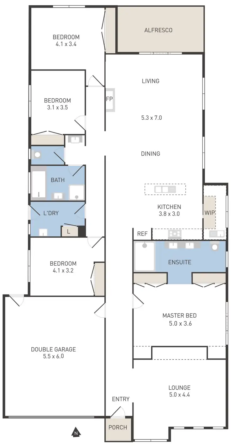 Floorplan of Homely house listing, 10 Peppermint Grove, Taylors Hill VIC 3037