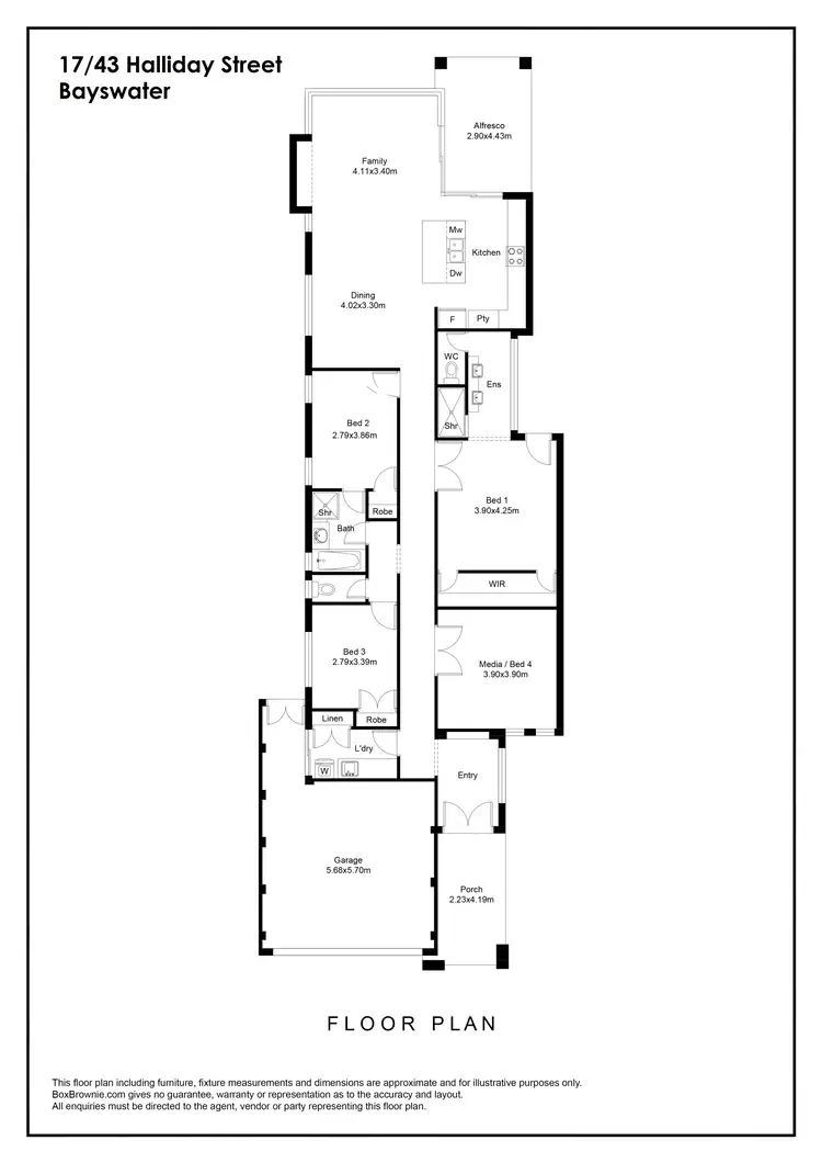 Floorplan of Homely house listing, 17/43 Halliday Street, Bayswater WA 6053