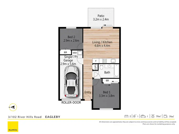 Floorplan of Homely villa listing, 3/102 River Hills Road, Eagleby QLD 4207