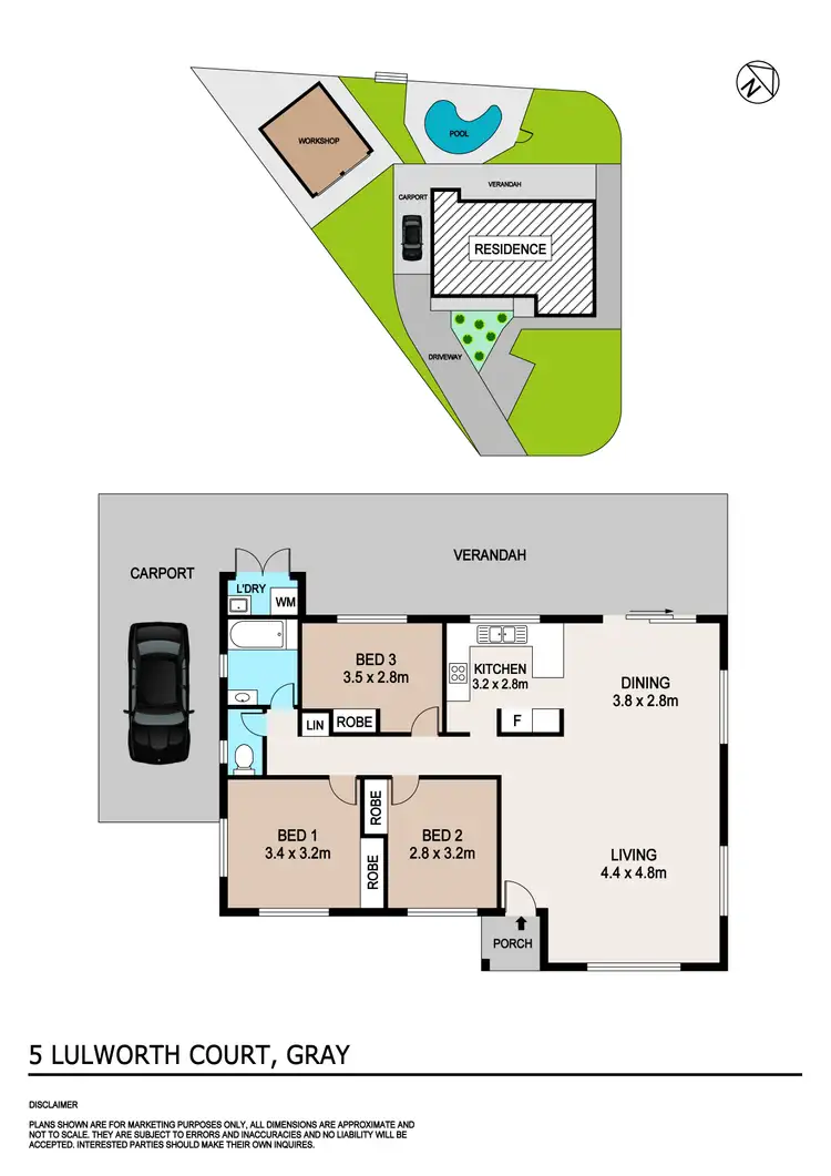 Floorplan of Homely house listing, 5 Lulworth Court, Gray NT 830