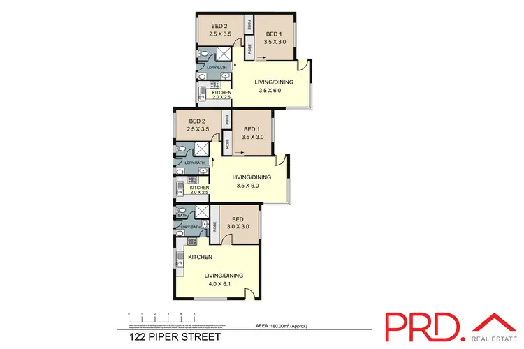Floorplan of Homely block of units listing, 122 Piper Street, Tamworth NSW 2340
