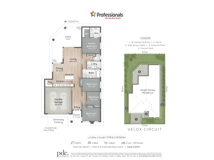 Floorplan of Homely house listing, 33 Velox Circuit, Upper Coomera QLD 4209