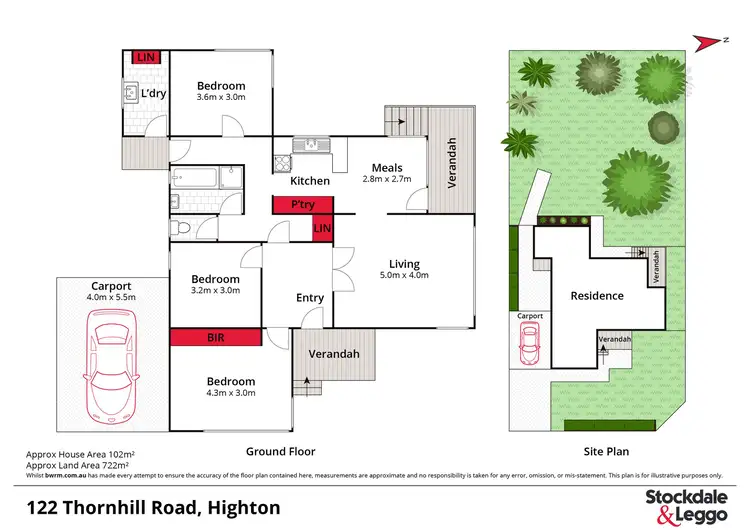 Floorplan of Homely house listing, 122 Thornhill Road, Highton VIC 3216