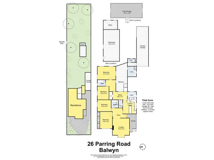 Floorplan of Homely house listing, 26 Parring Road, Balwyn VIC 3103
