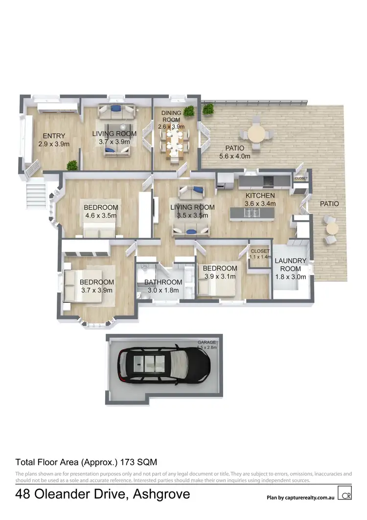 Floorplan of Homely house listing, 48 Oleander Drive, Ashgrove QLD 4060