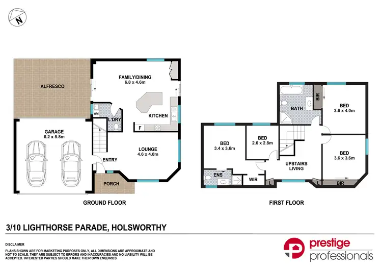 Floorplan of Homely townhouse listing, 3/10 Light Horse Parade, Holsworthy NSW 2173
