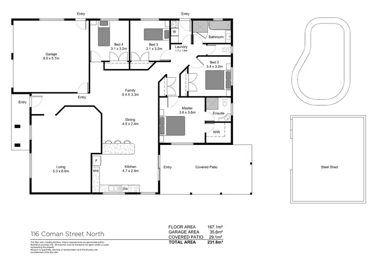 Floorplan of Homely house listing, 116 Coman Street North, Rothwell QLD 4022