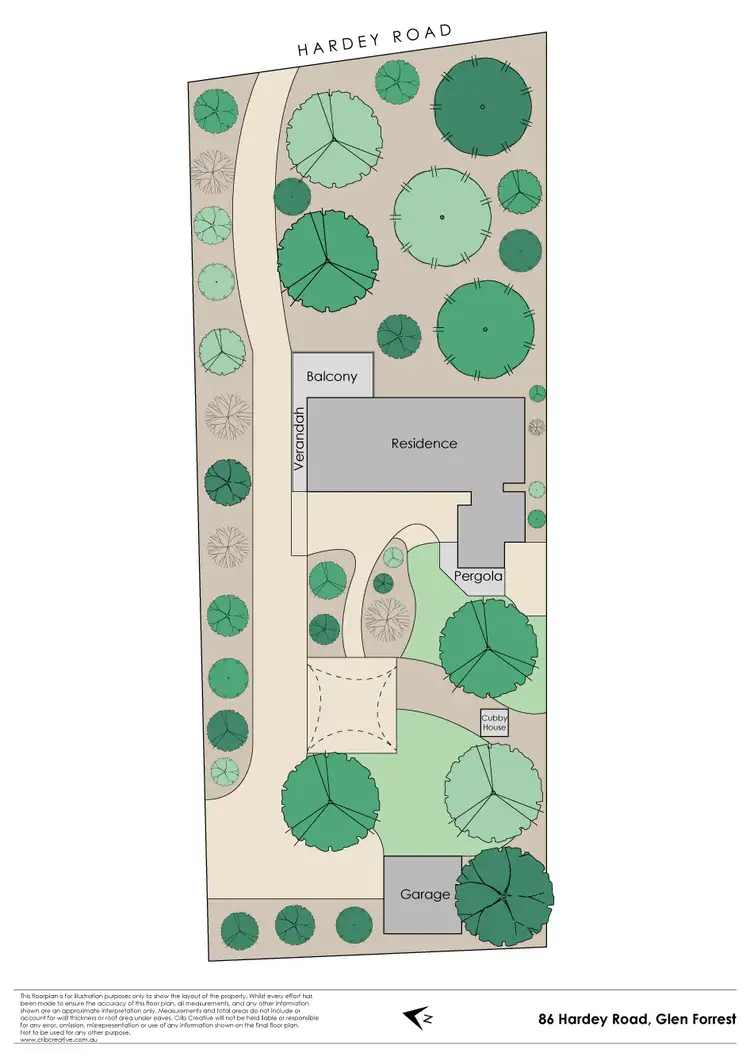 Floorplan of Homely house listing, 86 Hardey Road, Glen Forrest WA 6071