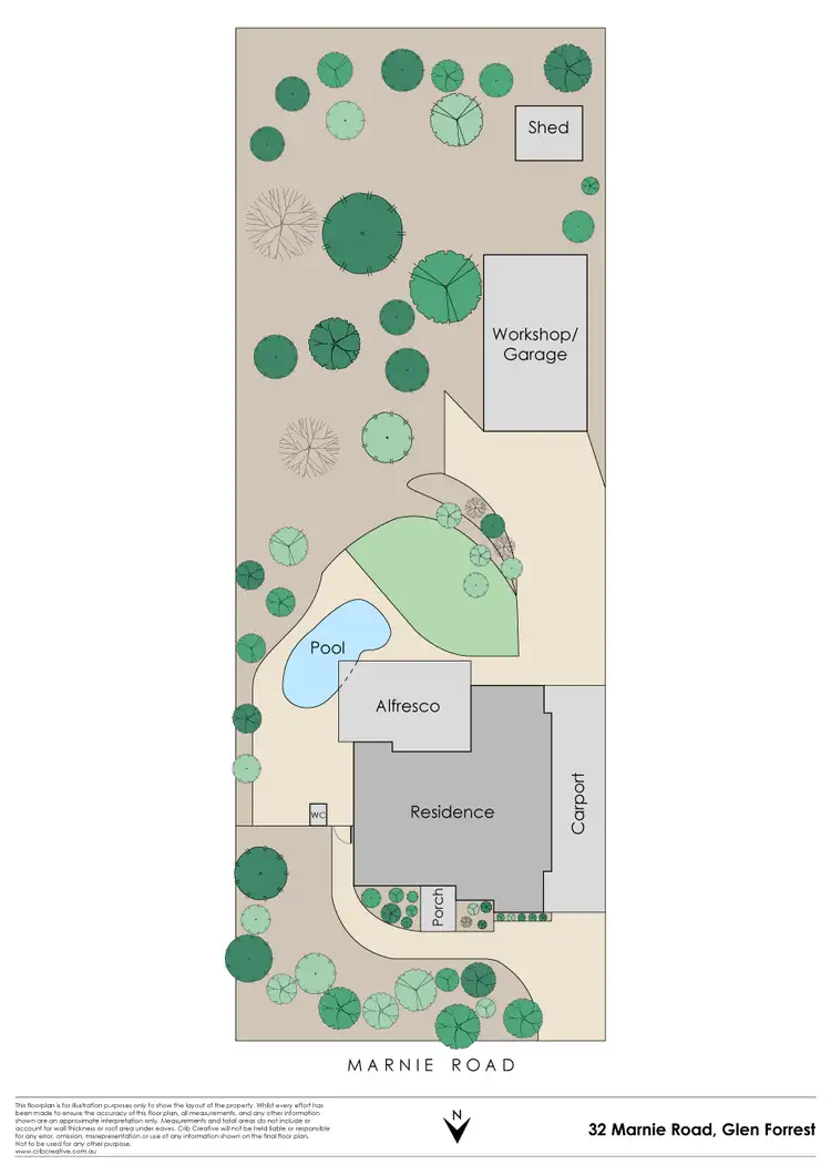 Floorplan of Homely house listing, 32 Marnie Road, Glen Forrest WA 6071