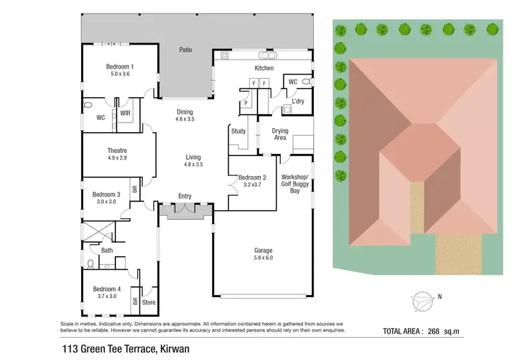 Floorplan of Homely house listing, 113 Green Tee Terrace (aka 113/58 Euro Boulevard), Kirwan QLD 4817