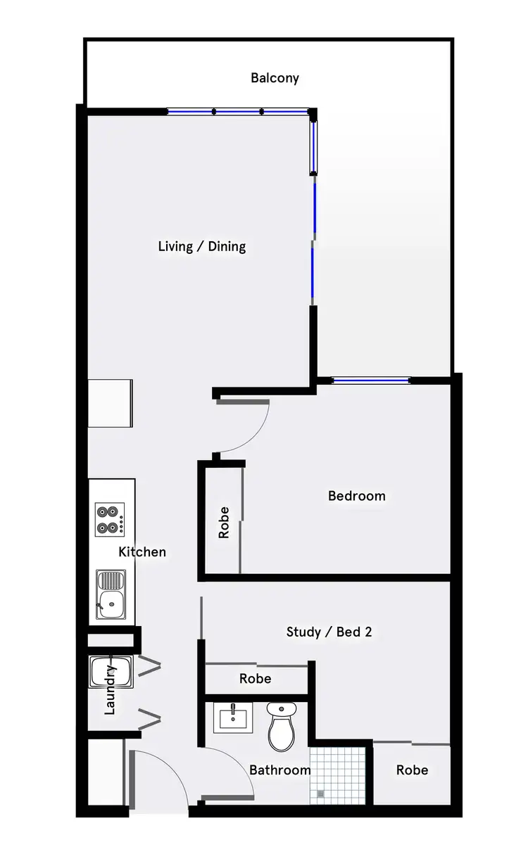 Floorplan of Homely apartment listing, 74/3 Nevertire Street, Lawson ACT 2617